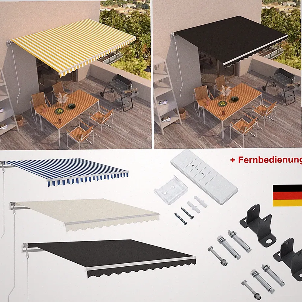 Gelenkarmmarkisen aus Aluminium