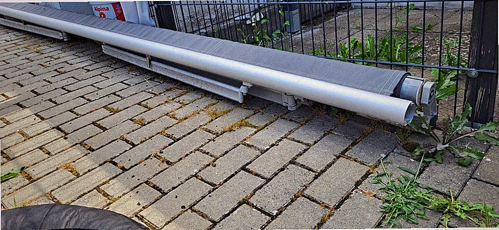 Elektrische Markise 400x300 Stoff Neu Halterung für Wand und Decke
