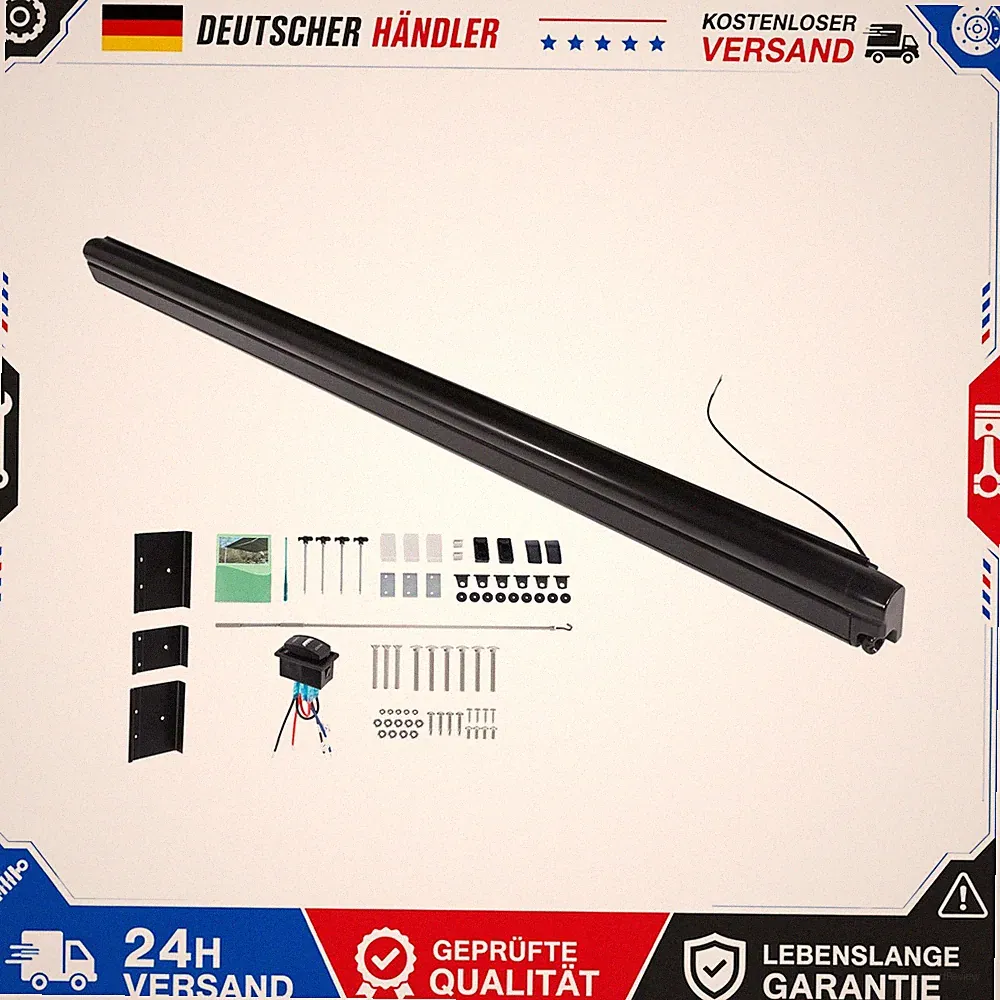 Elektrische Markise, Windmarkise, Wohnmobil, Campervan, Gelenkarmmarkise