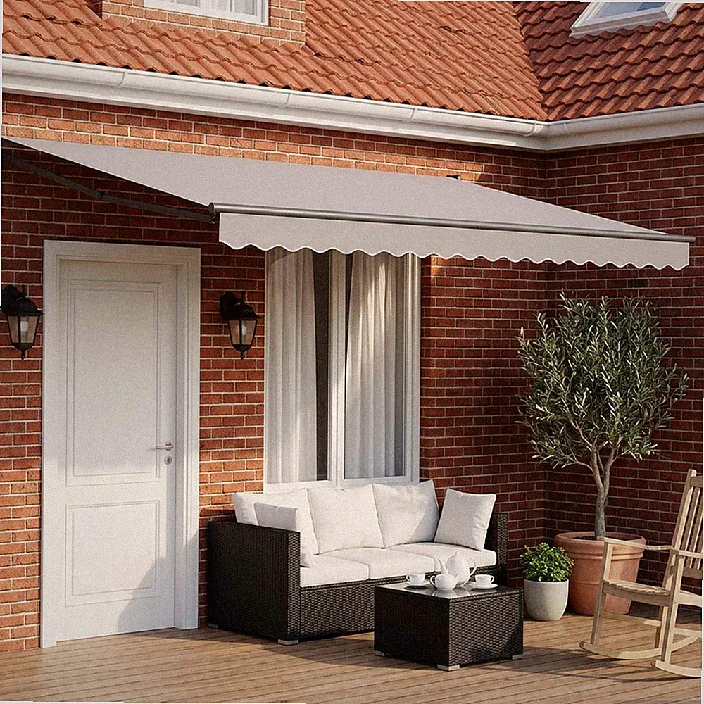 Elektrisches Markisenrahmen Aluminium Outdoor Sonnenschutz Manuelle vidaXL