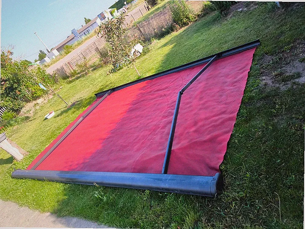 Empasa Voll kassettenmarkise ,,Profi*Elektrisch,, 5,00 x 3,50 m Wandh.+Funkfernb