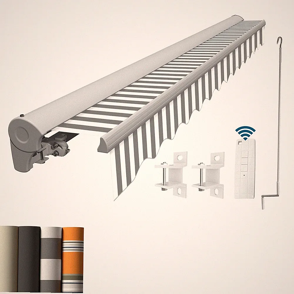 Kassettenmarkise Eclipse Standard elektrisch 3,5x3m Balkon Terrassenüverdachung