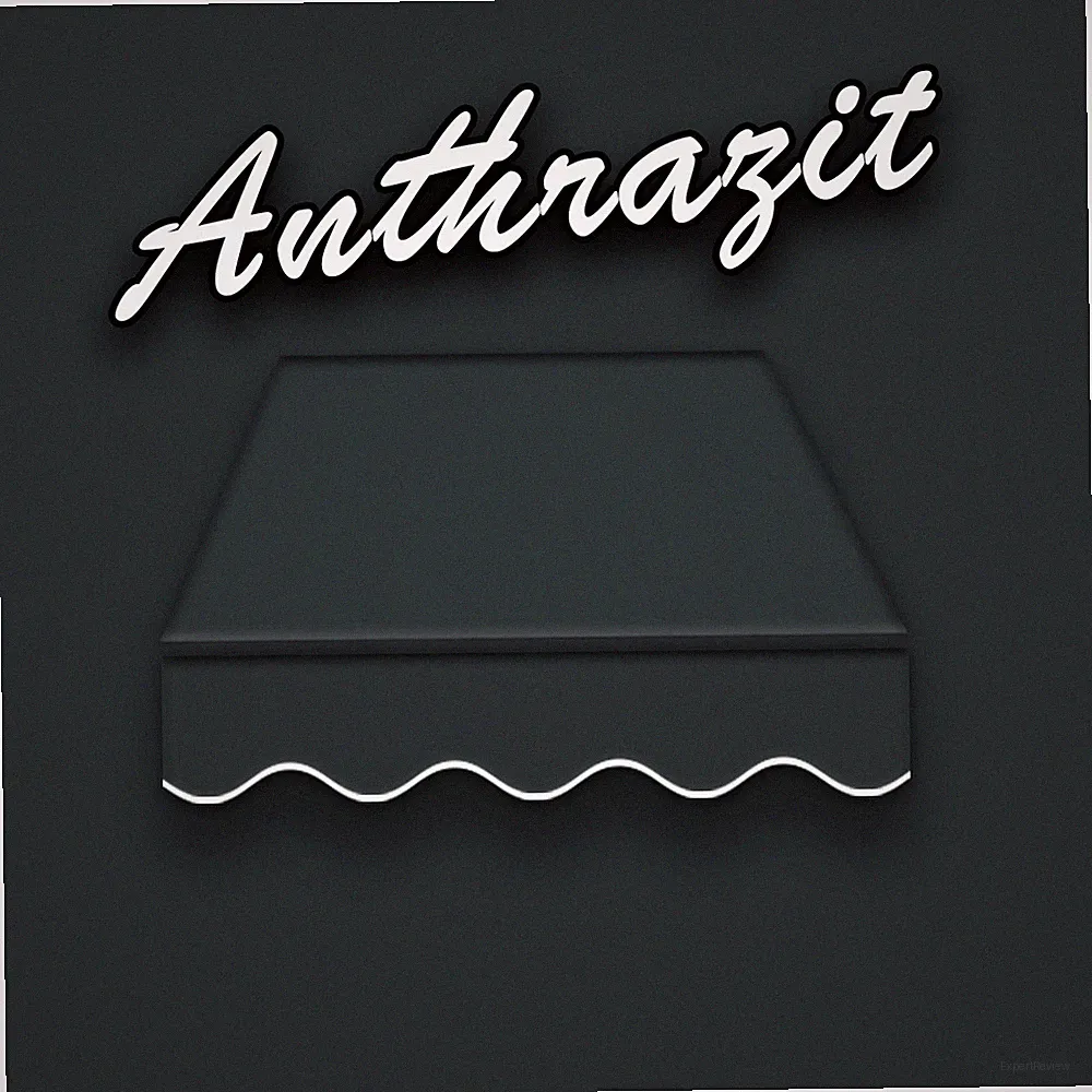 Markise elektrisch 6x4m Anthrazitkassette Alu LED moderne Vollkassettenmarkise