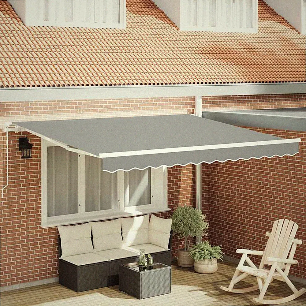 Markise Garten Terrasse Balkonmarkise Terrassenüberdachung Gartenmarkise Metall
