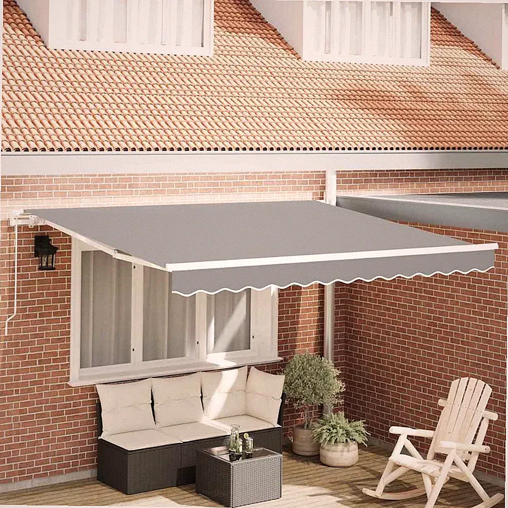 Markise Garten Terrasse Balkonmarkise Terrassenüberdachung Gartenmarkise Metall
