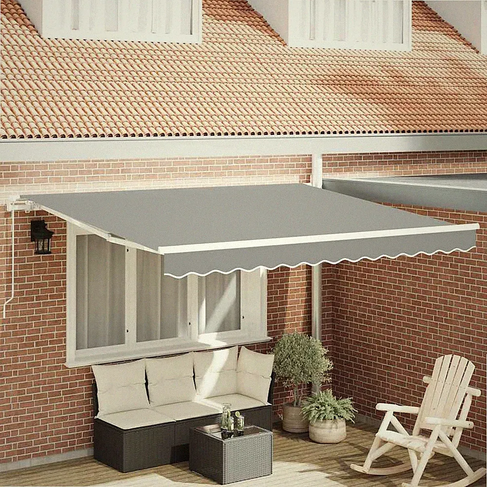 Markise Garten Terrasse Balkonmarkise Terrassenüberdachung Gartenmarkise Metall