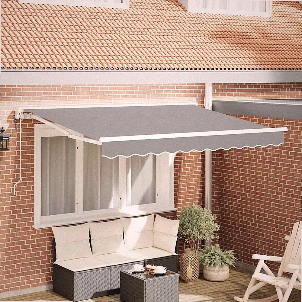 Markisenrahmen Metall Outdoor Sonnenschutz Gartenmarkise Moderne vidaXL