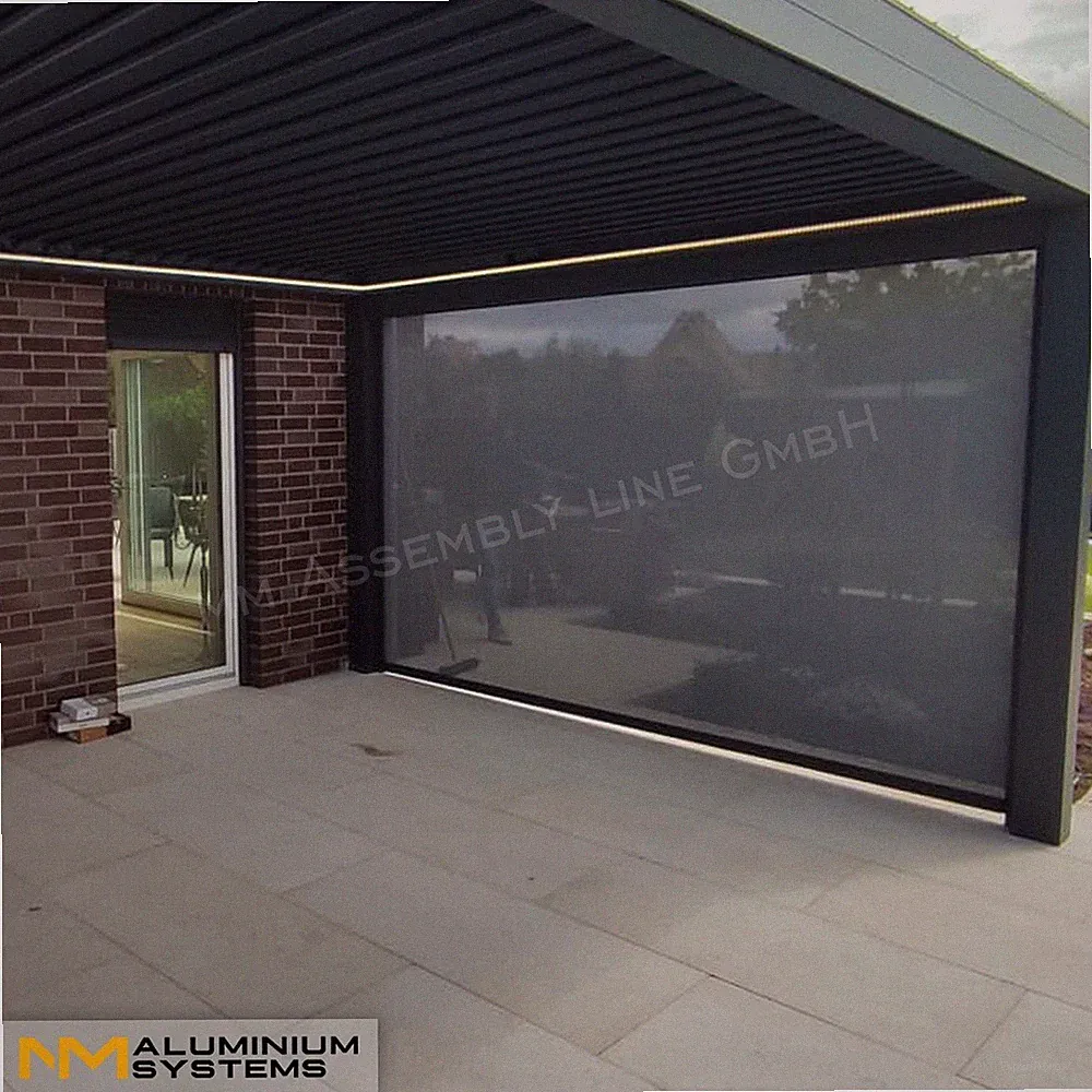 TOP ANGEBOT!Zip Markise Senkrechtmarkise Fenstermarkise 6 m x 2,5 m