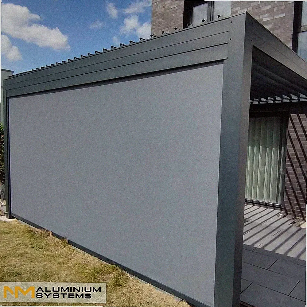 TOP ANGEBOT !!Zip Markise Senkrechtmarkise Seitenmarkise Zip-Screen 2 m x 2 m