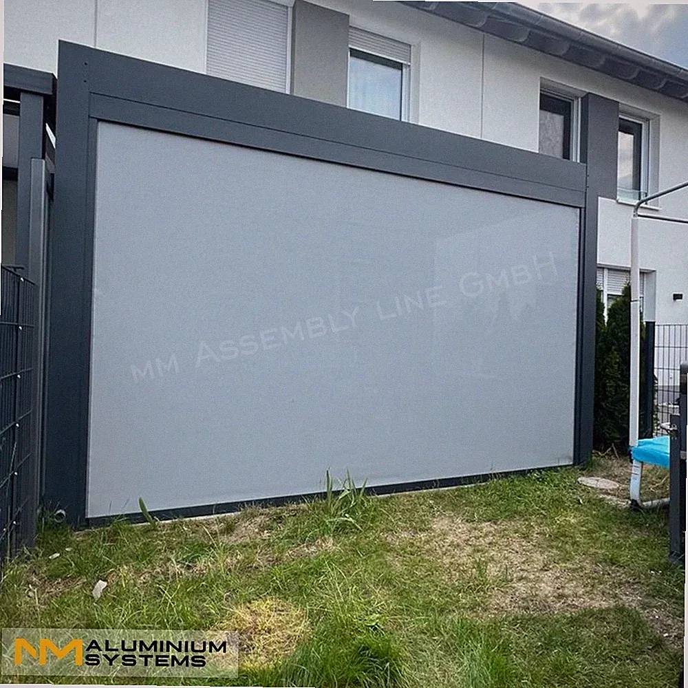 Zip Markise Senkrechtmarkise Seitenmarkise Terrassendach Sichtschutz 2,2 m x 2 m