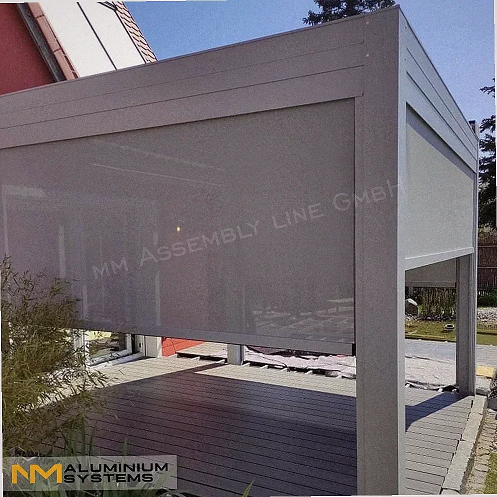 Zip Markise Zip-Screen Seitenmarkise Senkrechtmarkise Fenstermarkise 1 m x 1 m